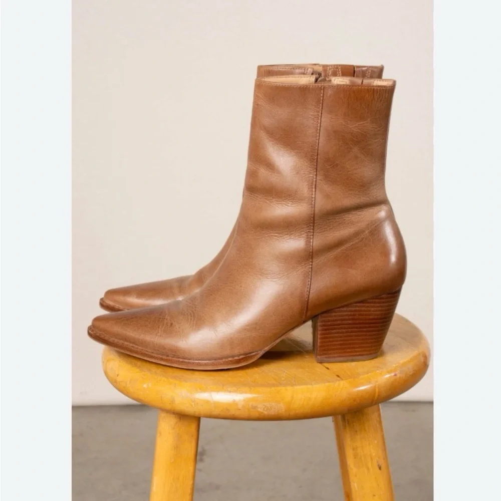 Matisse Women’s Caty Ankle Boot Leather Vintage Tan Color Size 6